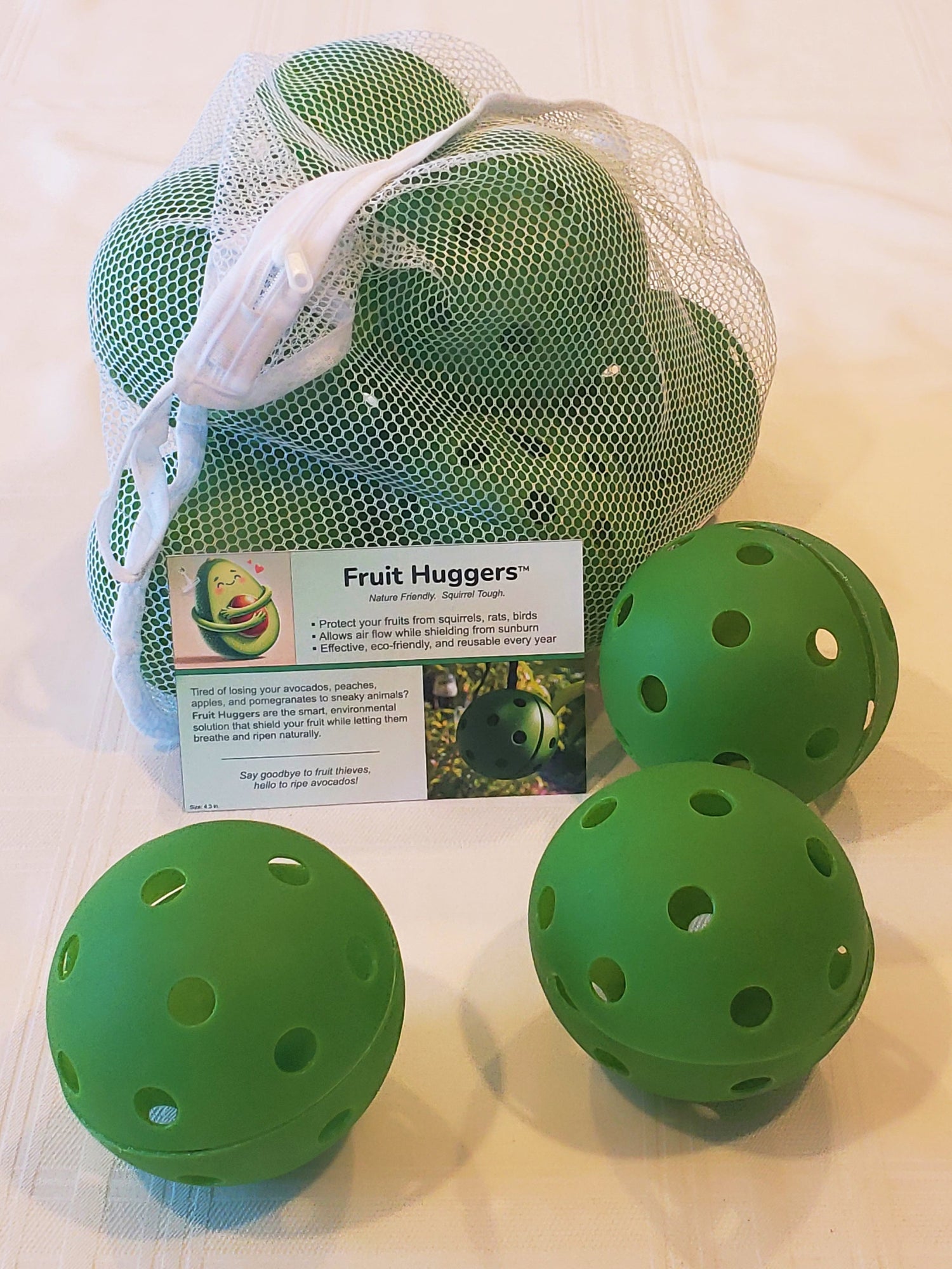 Package of nine Fruit Huggers with free storage bag